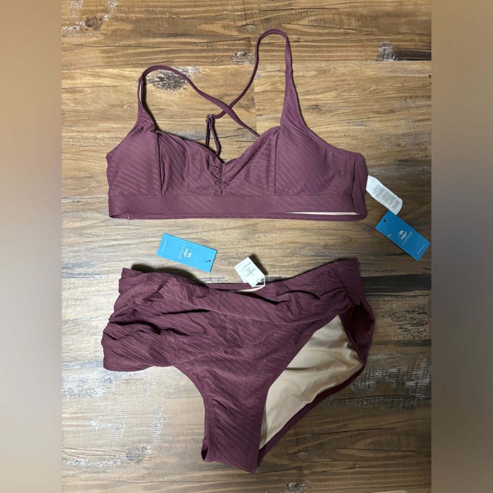 CUPSHE Purple Swimsuit - Size L